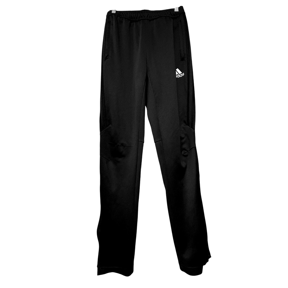 Adidas ClimaCool Boy Training Pants Black Zippered Pockets Athletic Athleisure L